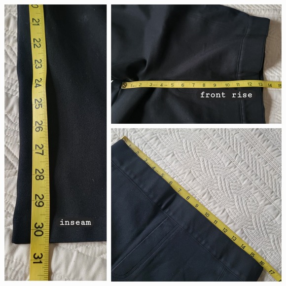 Classic The Perfect Pants Classic Black Thick‎ Stretch Ponte Pants Size XL - Picture 7 of 8